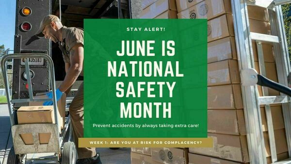 Graphic that says June is National Safety Month