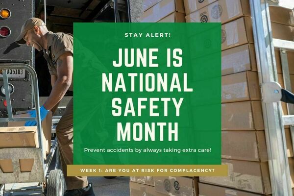 Graphic that says June is National Safety Month